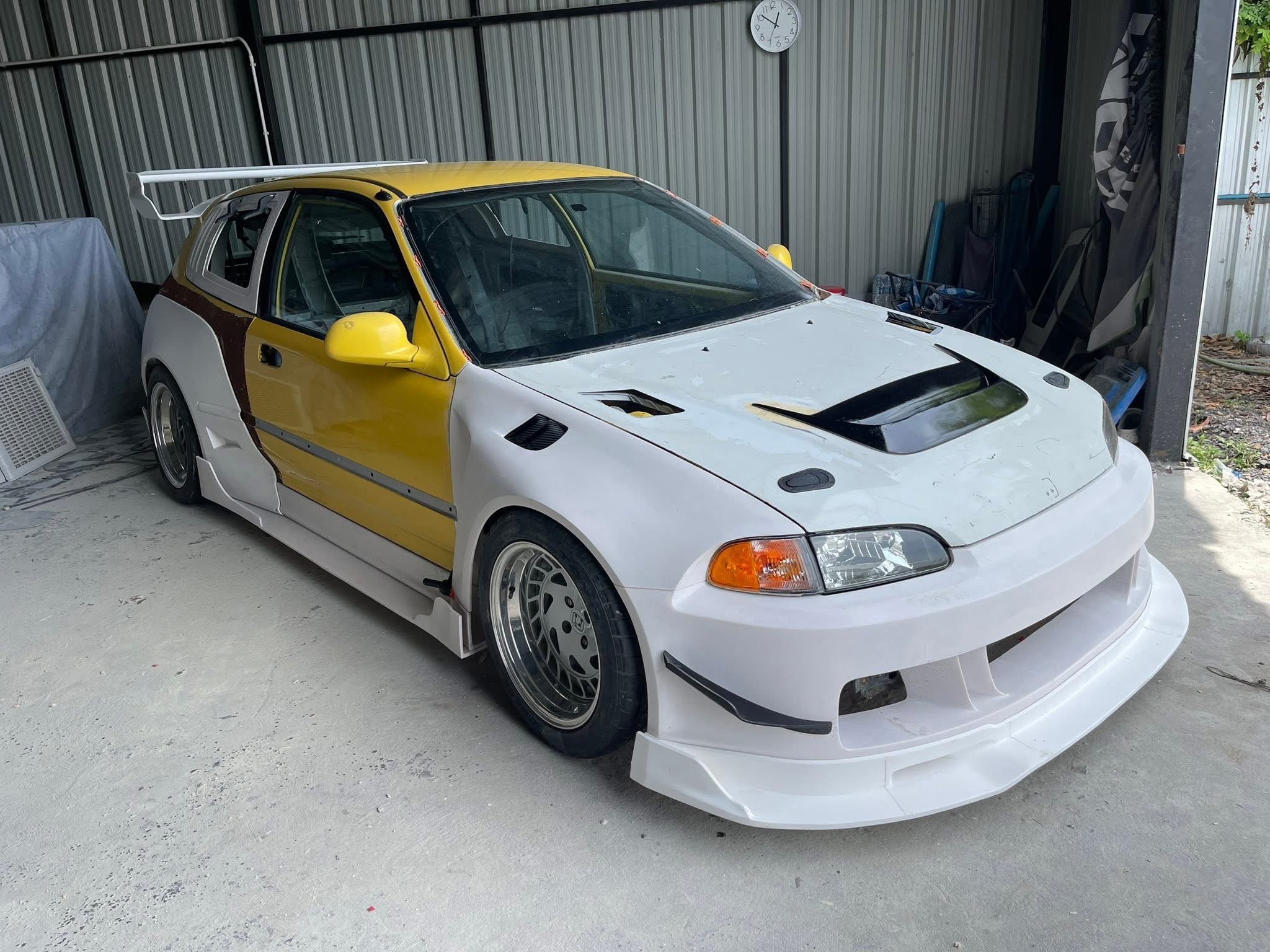 KIT CARROSSERIE LARGE HONDA CIVIC EG HATCH PAR MOZY