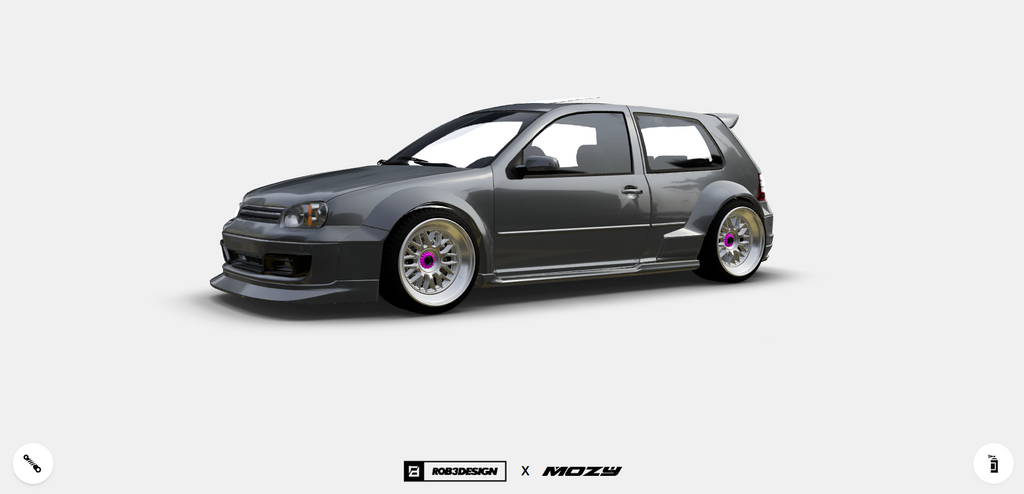 MOZY - ROB3RTDESIGN – KIT DE CARROSSERIE LARGE VOLKSWAGEN GOLF MK4