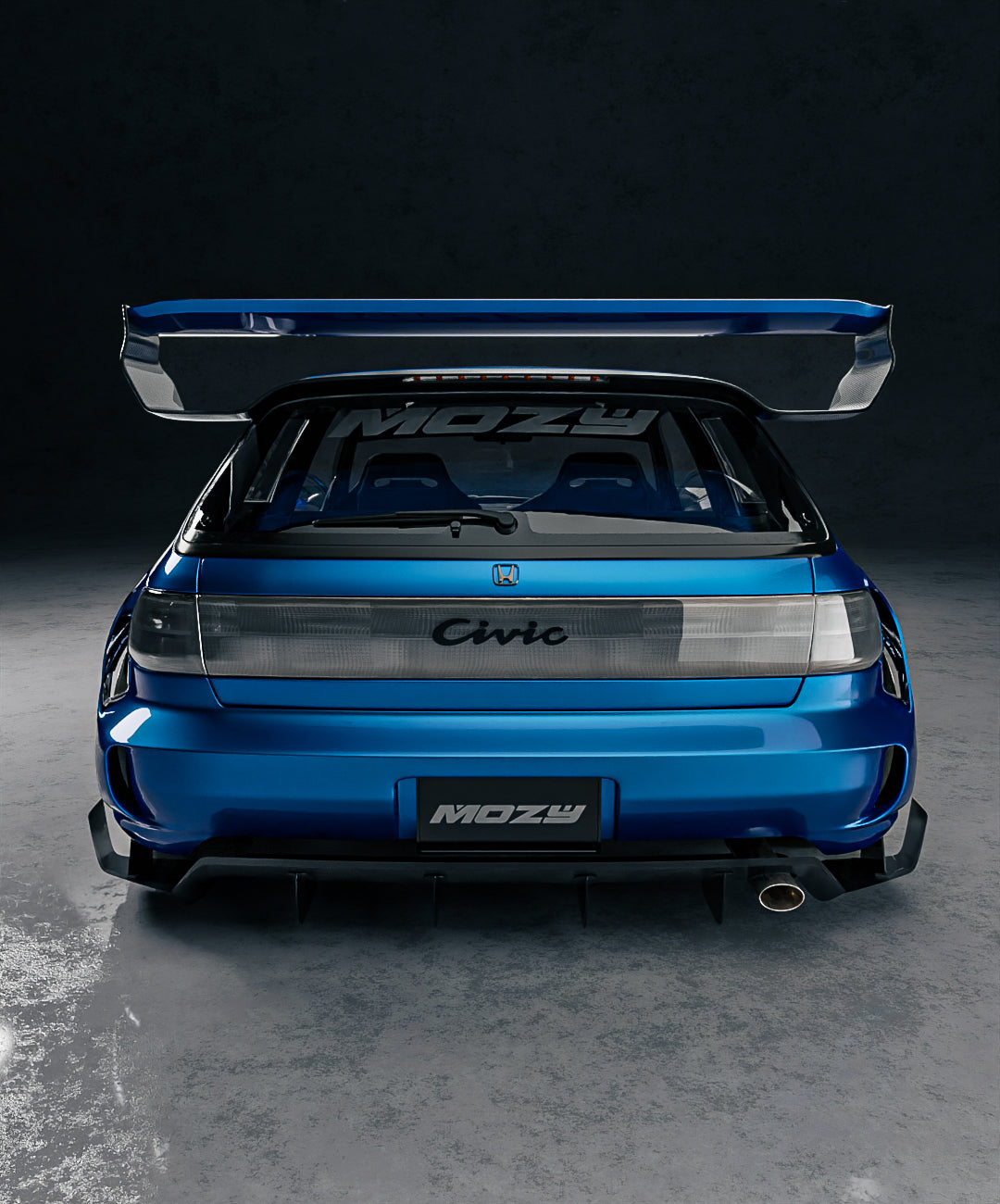 KIT CARROSSERIE LARGE HONDA CIVIC EG HATCH PAR MOZY