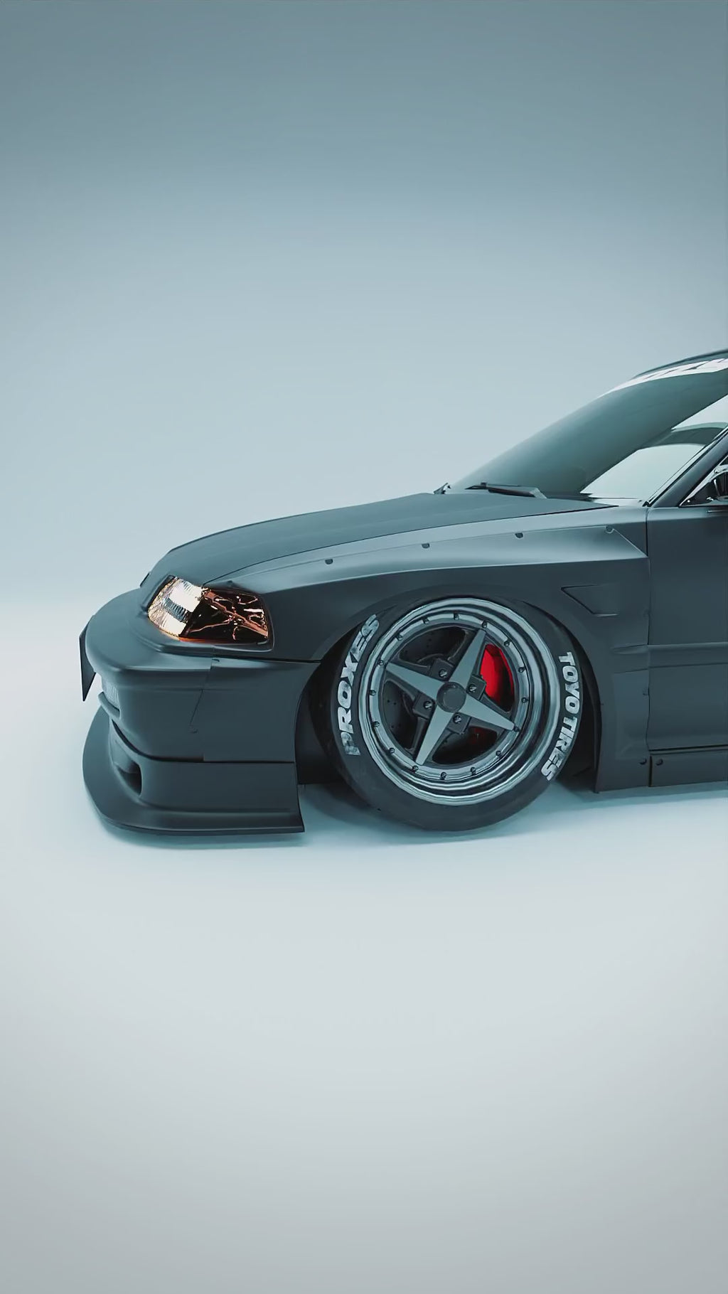 KIT CARROSSERIE LARGE DE LA HONDA CIVIC EF3